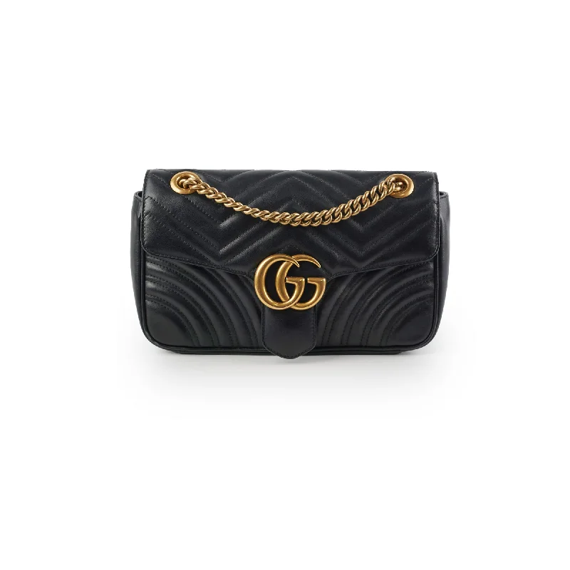 Gucci Marmont Small Black Shoulder Bag