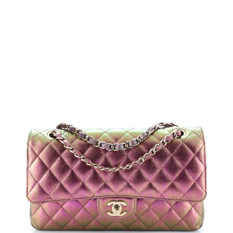 Classic Double Flap Bag Quilted Iridescent Lambskin Medium