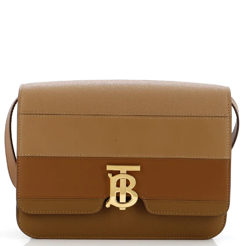 TB Flap Bag Panelled Leather Medium