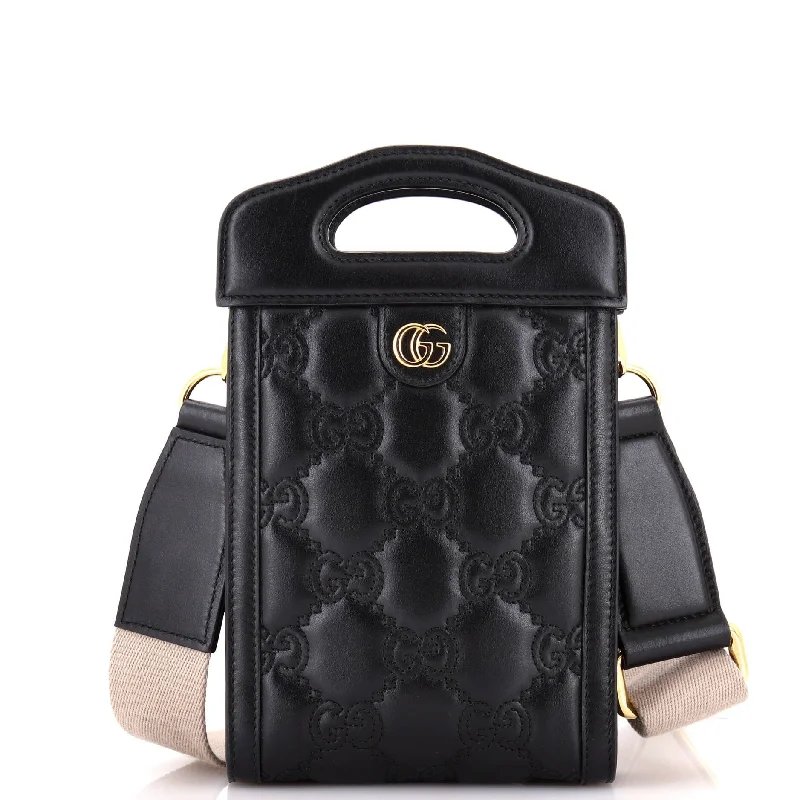 Top Handle Crossbody Bag GG Matelasse Leather Mini