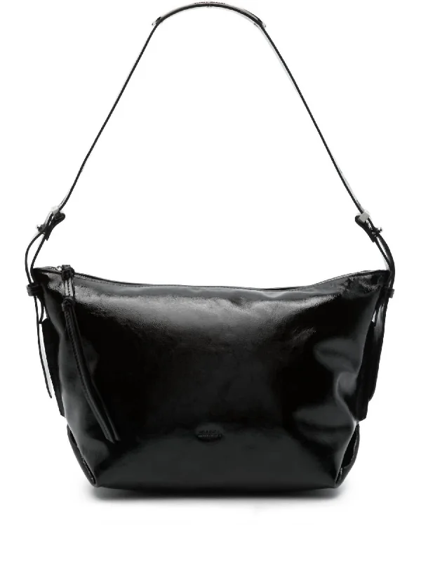 Women's Leyden Shoulder Bag In Black Patent