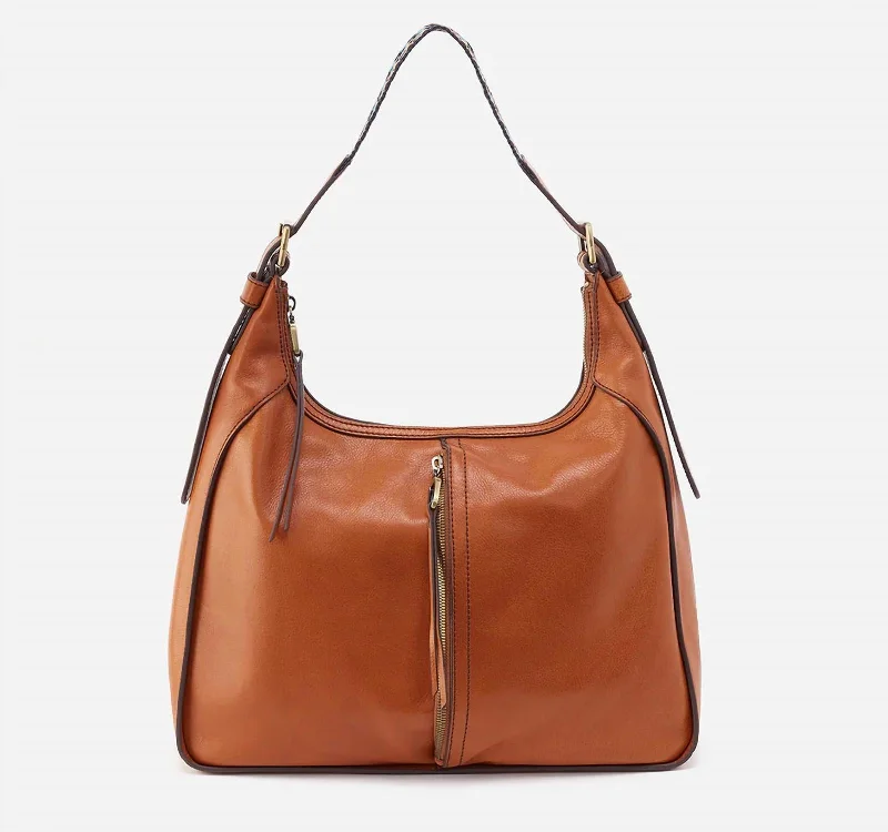 Women's Bellamy Front Zip Shoulder Bag In Honey