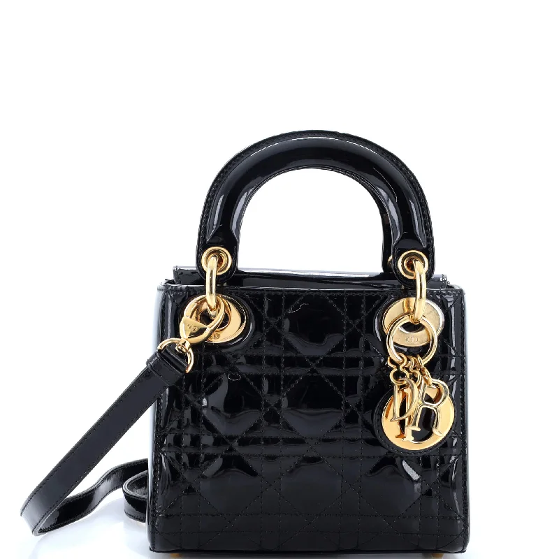 Lady Dior Bag Cannage Quilt Patent Mini