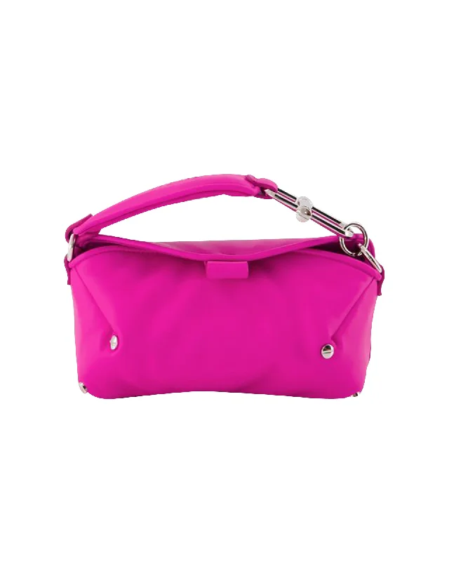 San Diego S Crossbody - Off White - Fuchsia - Leather