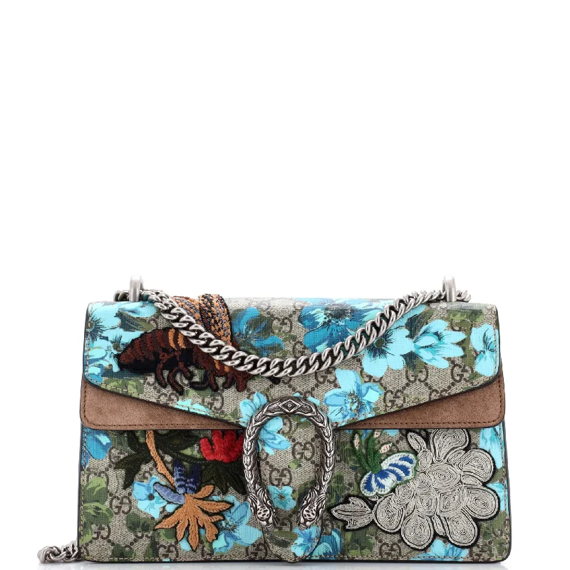 Dionysus Bag Embroidered Printed GG Coated Canvas Small