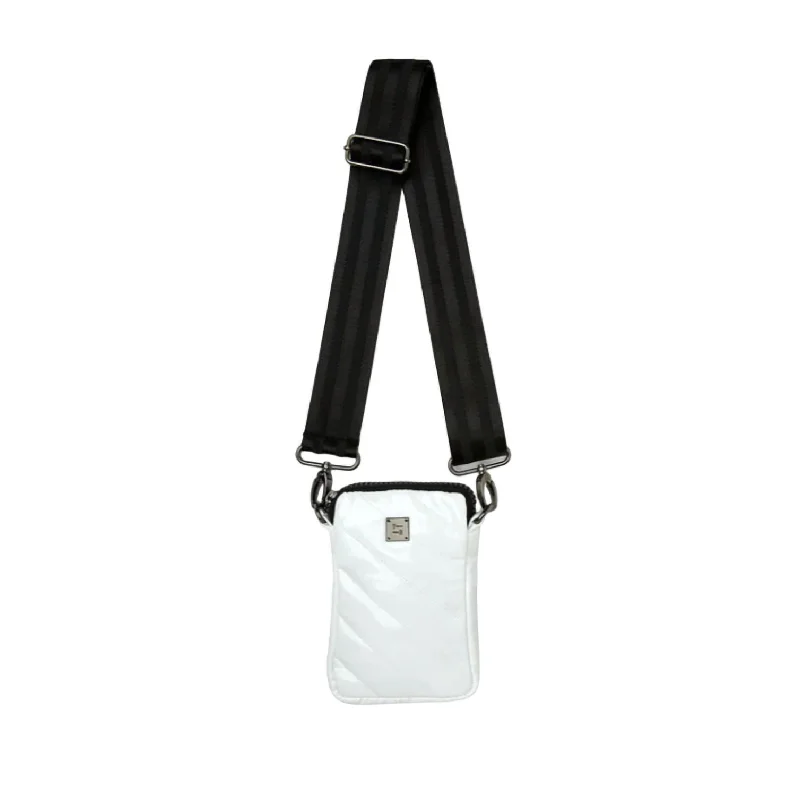 Cell Diagonal 2.0 Handbag In White Patent