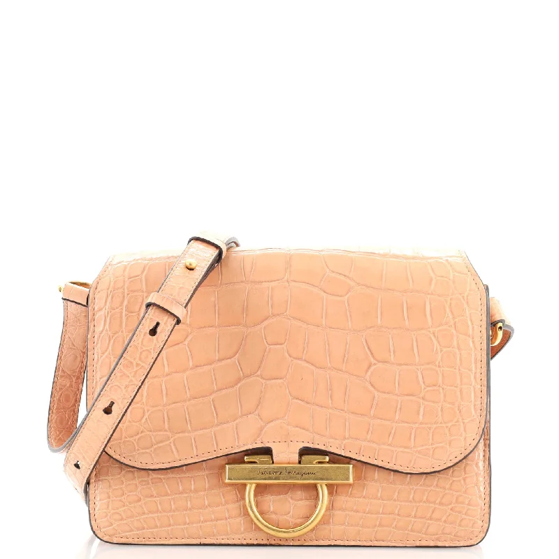 Joanne Shoulder Bag Crocodile Medium