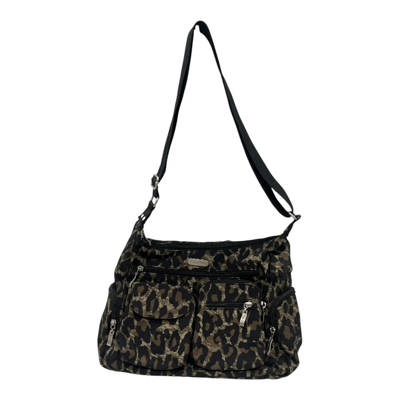 Crossbody By Baggallini In Leopard Print, Size:Medium