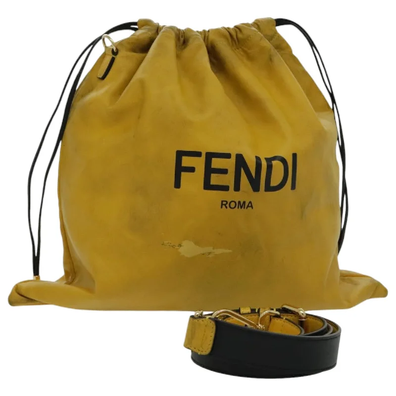 Fendi Drawstring  Leather Shoulder Bag (Pre-Owned)