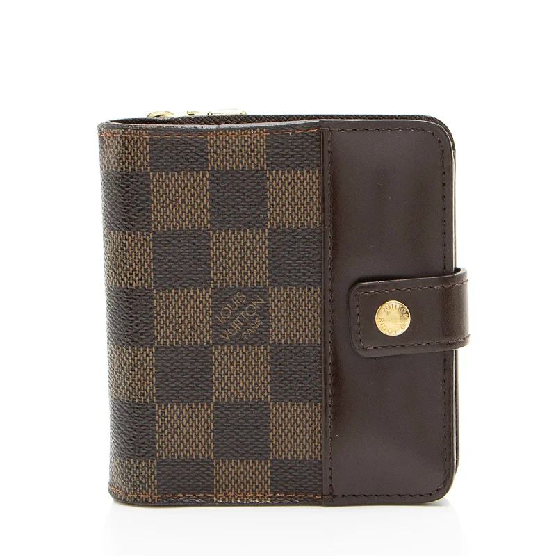 Louis Vuitton Damier Ebene Zipped Compact Wallet