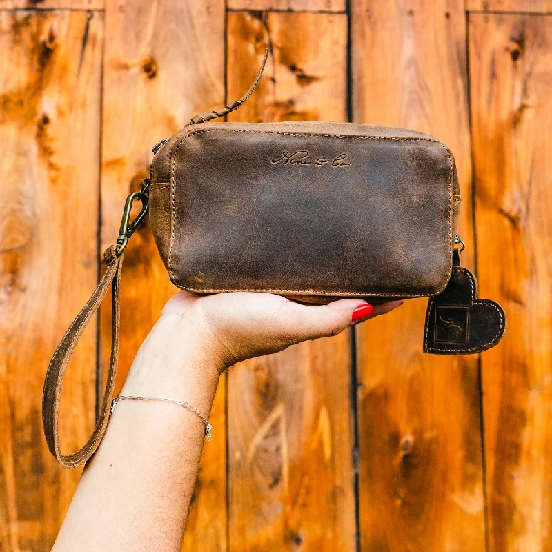 ESSENTIALS BAG - FULL LEATHER - CHESTNUT