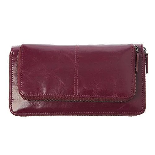 Shiraleah Harper Zip Wallet, Berry