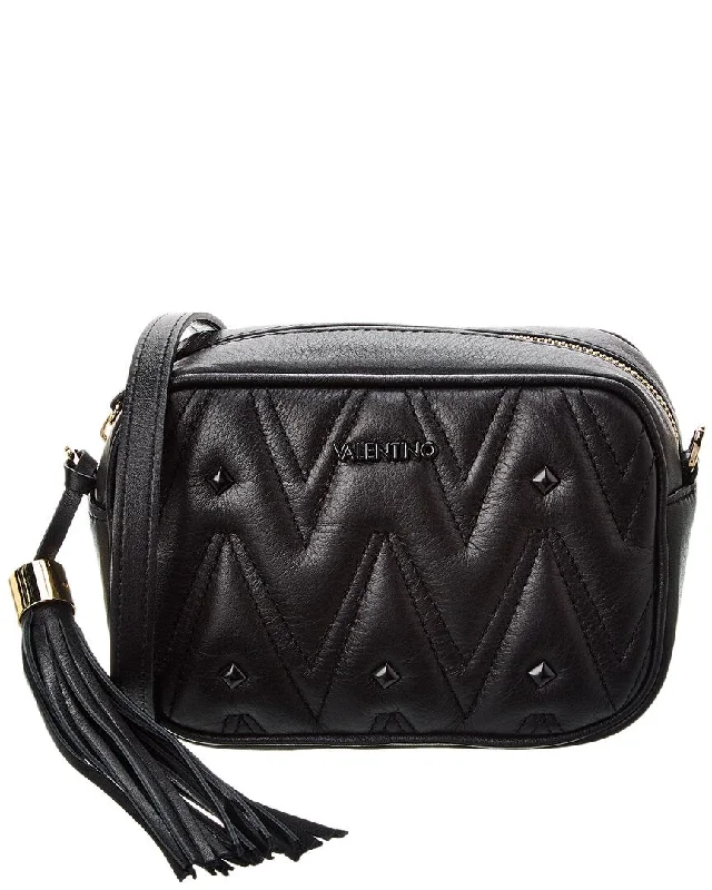 Valentino by Mario Valentino Amel Diamond Leather Crossbody