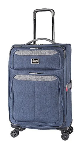 Sammy'S Soft Goods Co. Arthur Expandable 24" Suitcase, Black/Navy