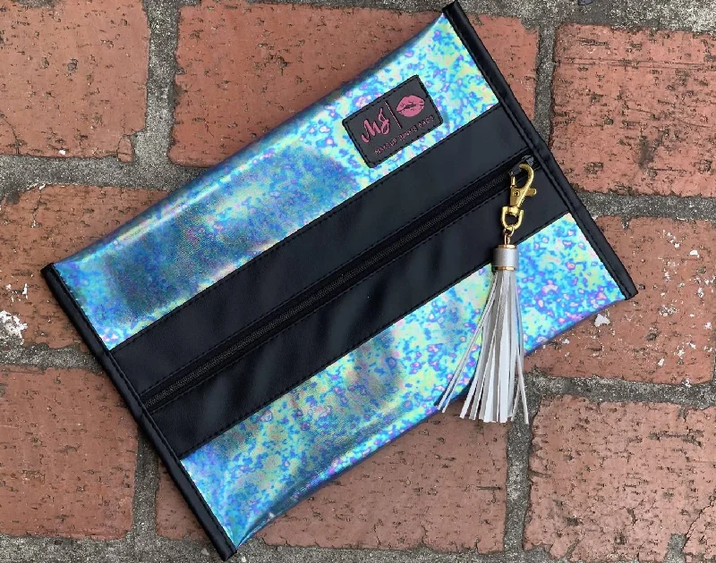 In The Clear Iridescent Bag In Blue