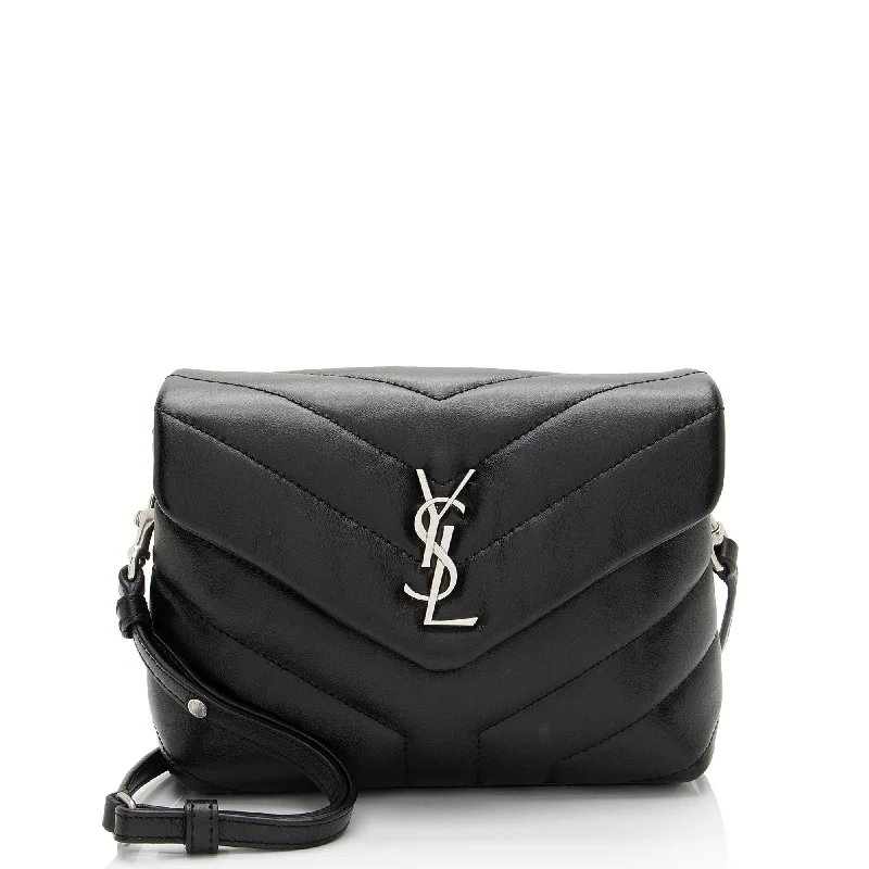 Saint Laurent Matelasse Calfskin Monogram LouLou Toy Crossbody