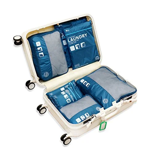 Travel Packing Organizers - Clothes Cubes Shoe Bags Laundry Pouches For Suitcase Luggage, Storage