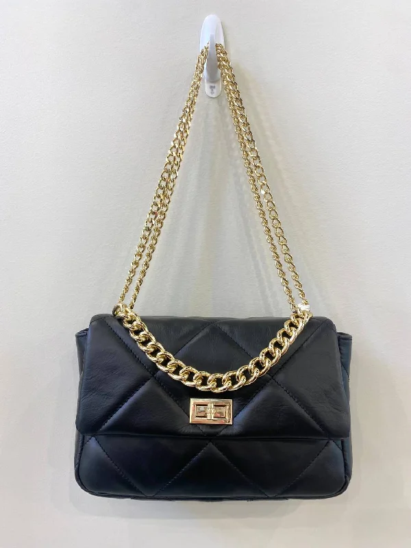 Black Quilted Handbag