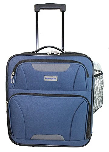 Boardingblue Small Personal Item Under Seat Luggage  16.5 (Navy)