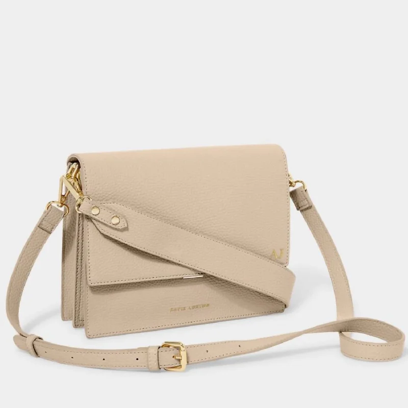 Orla Divided Crossbody Bag In Sand