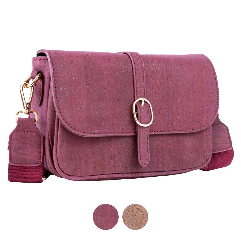 Elegant Solid Color Cork Crossbody Bag for Women BAG-2319