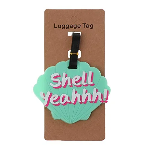 Carise Creative Cartoon Shell Travel Luggage Tags Silica Gel Girl Suitcase ID Holder Baggage