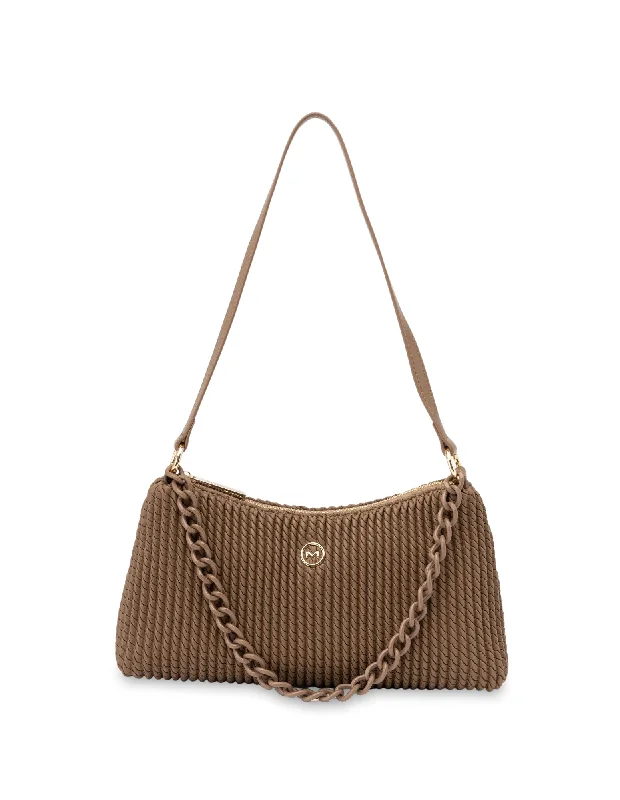 Mocha Serena Crossbody Bag- Hazelnut