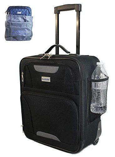 Boardinglbue Rolling Personal Item Under Seat Luggage 18" for American Frontier Spirit Southwest